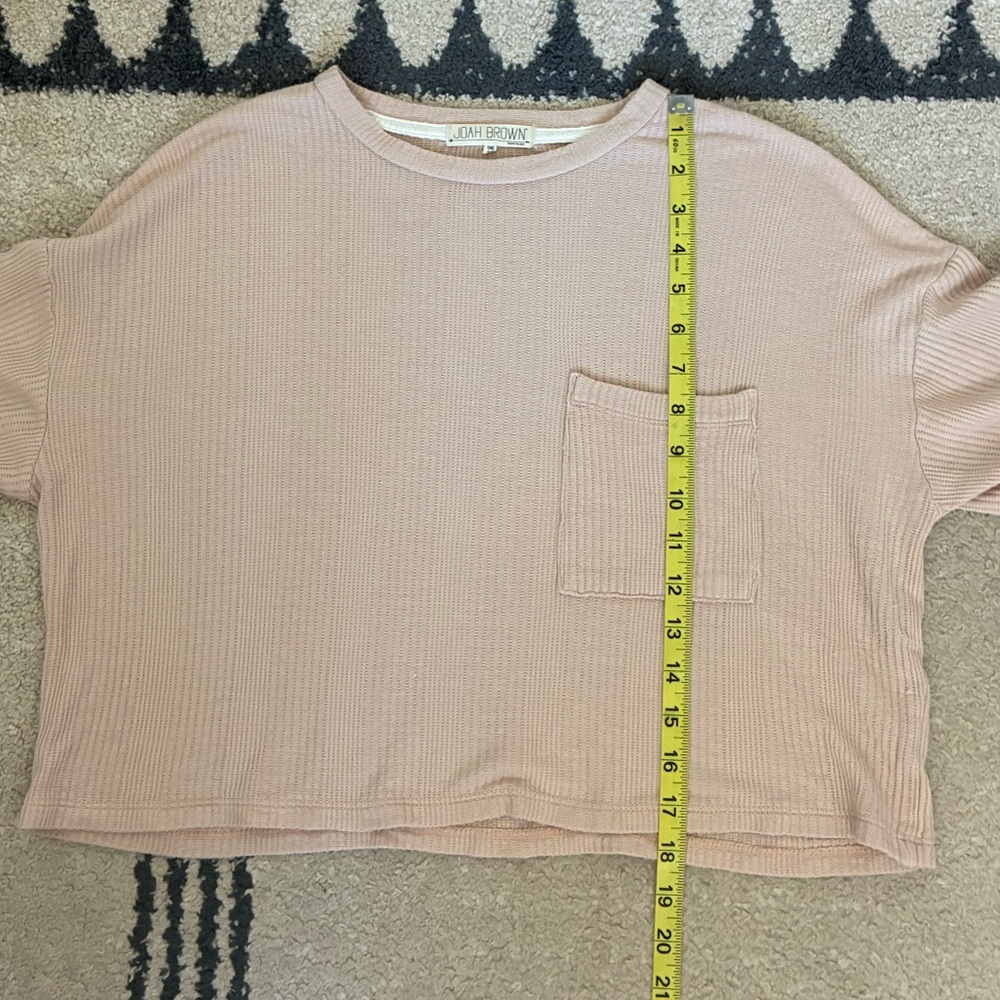 Joah Brown Boxy Oversized Cropped Tee - Picture 7 of 9